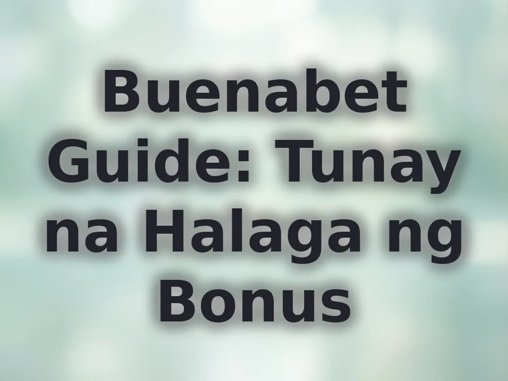 Kwentahin ang Bonus