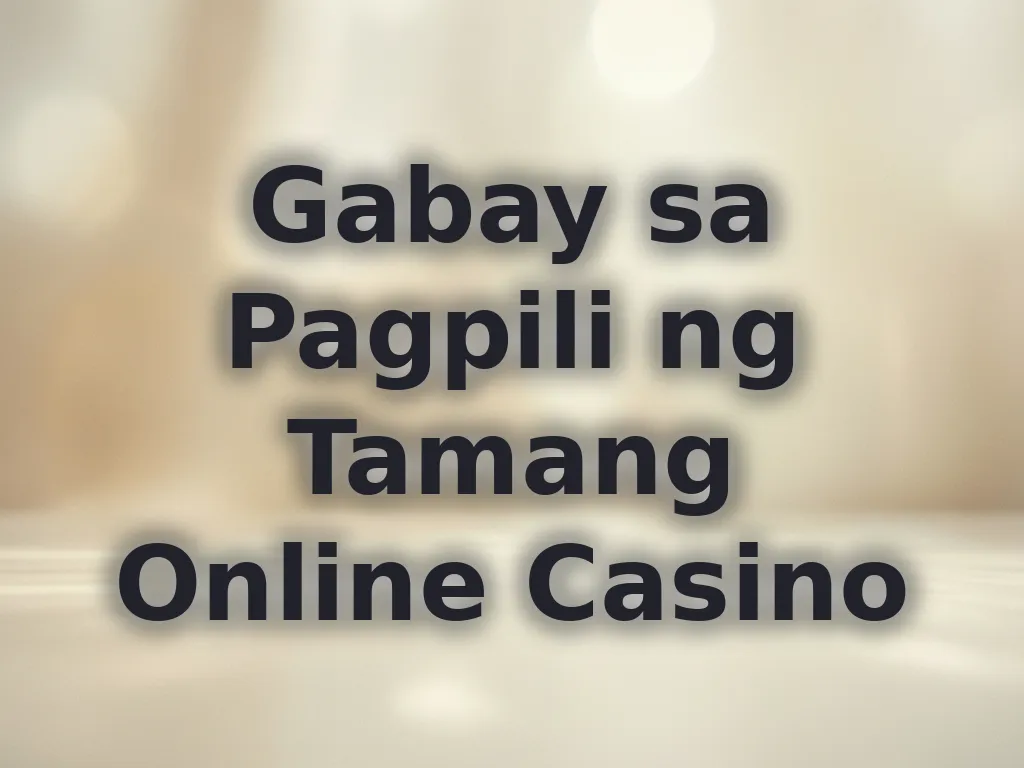 Pagpili ng Casino